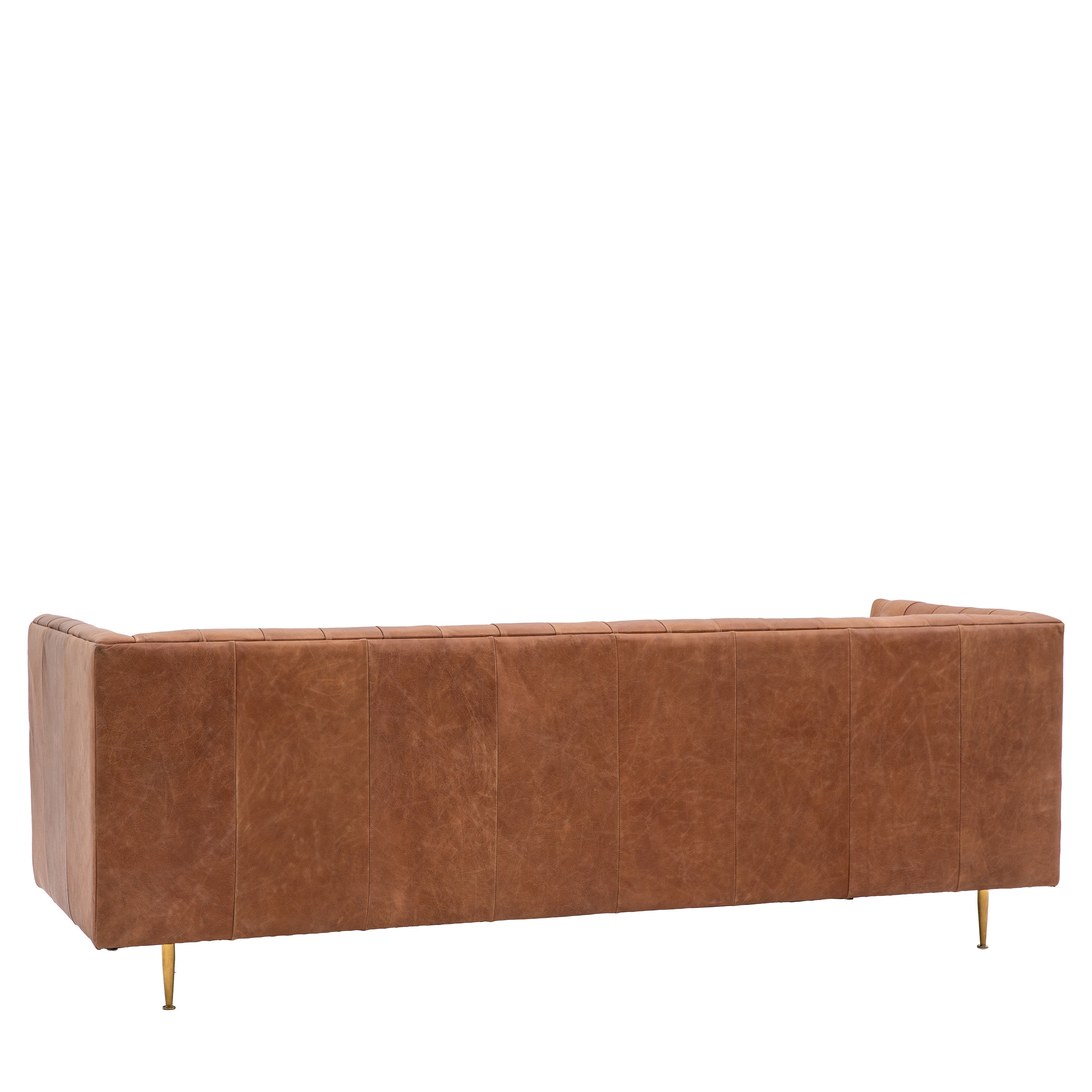Castro Antique Brown Leather Sofa | 3 Seater